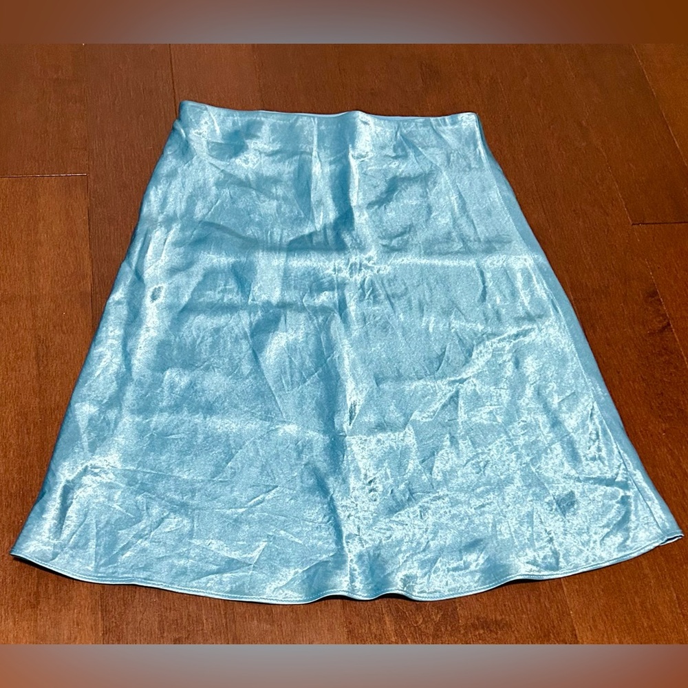 Aritzia Babaton Aqua Slip Skirt - Picture 2 of 6